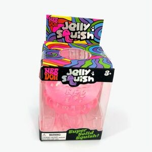 Schylling NeeDoh JellySquish Toy Unisex OS Pink New Glitter Jellyfish Fidget